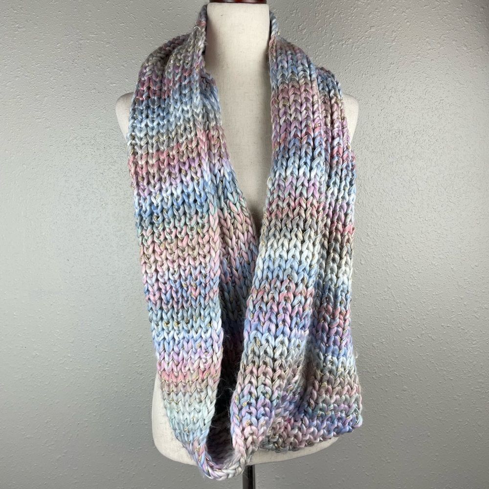 Hobby Lobby Pastel Infinity Scarf EUC